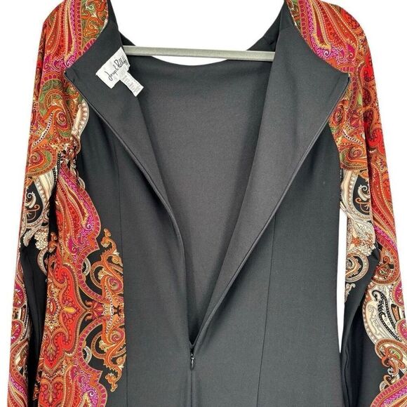 Joseph Ribkoff Scarf Print Paisley Baroque Dress Size 12 - Picture 6 of 8